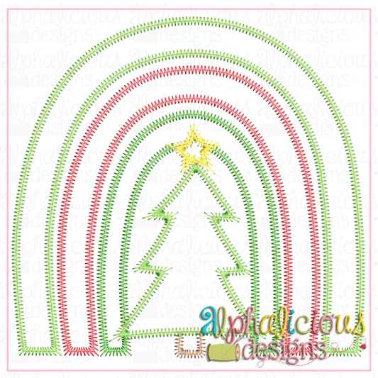Festive Christmas Rainbow-ZigZag