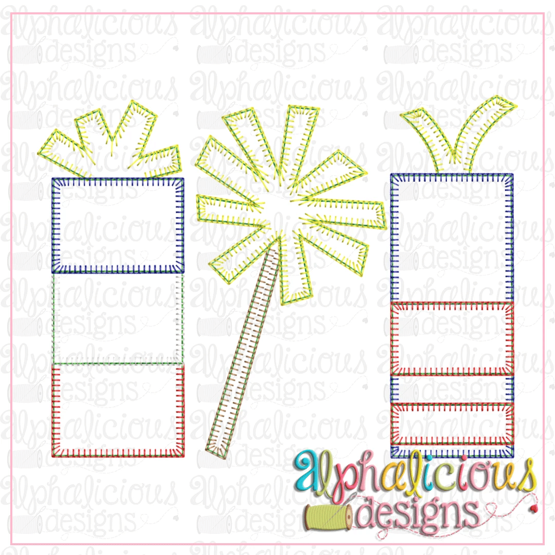 Fireworks Three In A Row-Blanket