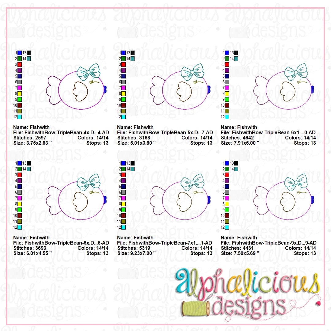 Fish with Bow-Triple Bean