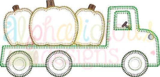 Flatbed Fall Pumpkin Truck-Blanket