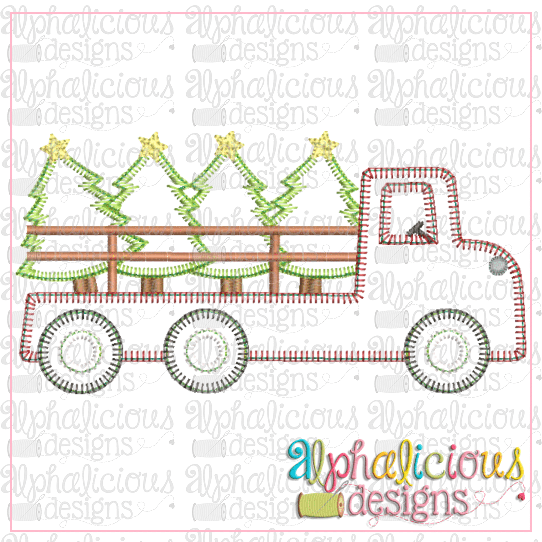 Flatbed Tree Truck- Blanket