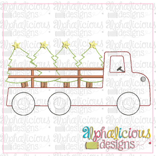 Flatbed Tree Truck-Triple Bean