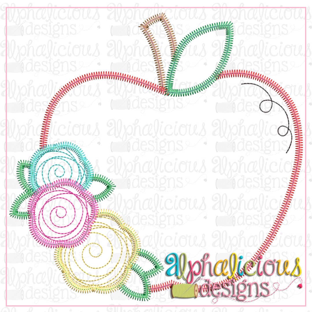 Floral Apple-Zig Zag