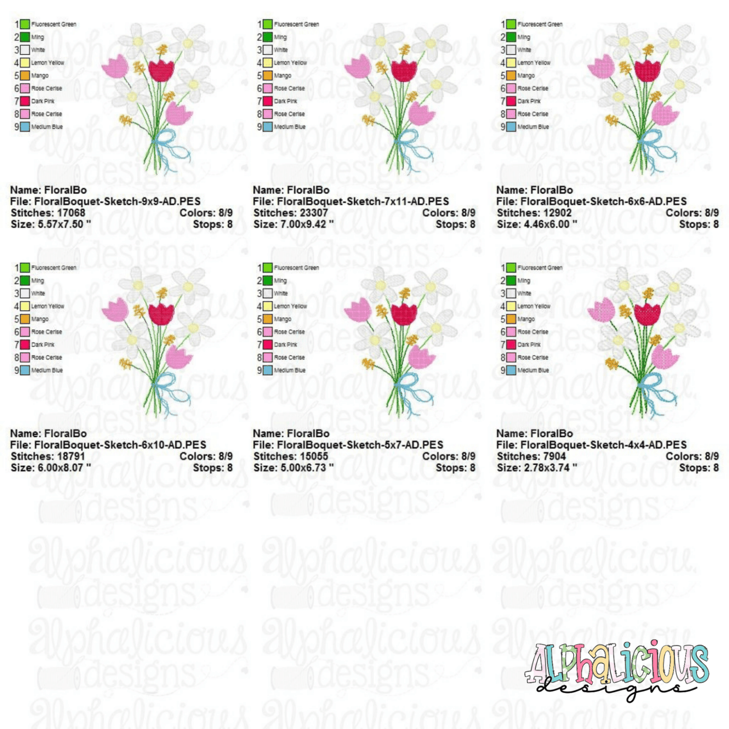 Floral Bouquet - Sketch