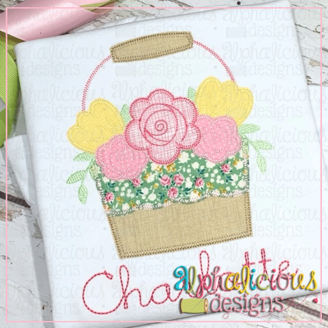 Floral Bucket-Blanket