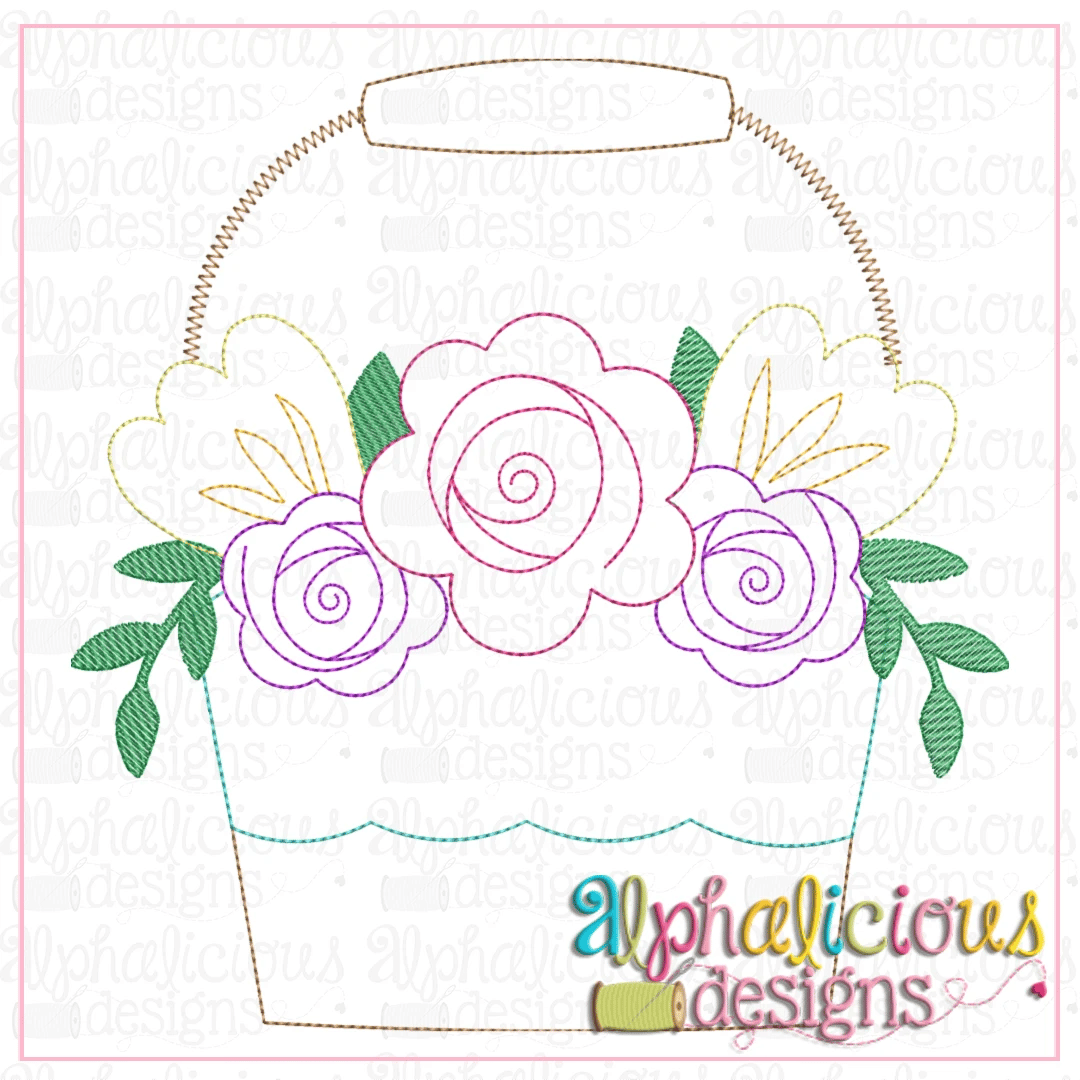 Floral Bucket-Triple Bean