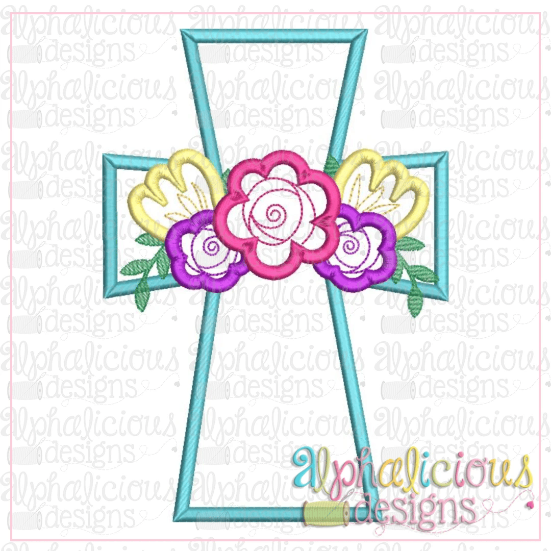Floral Cross-Satin