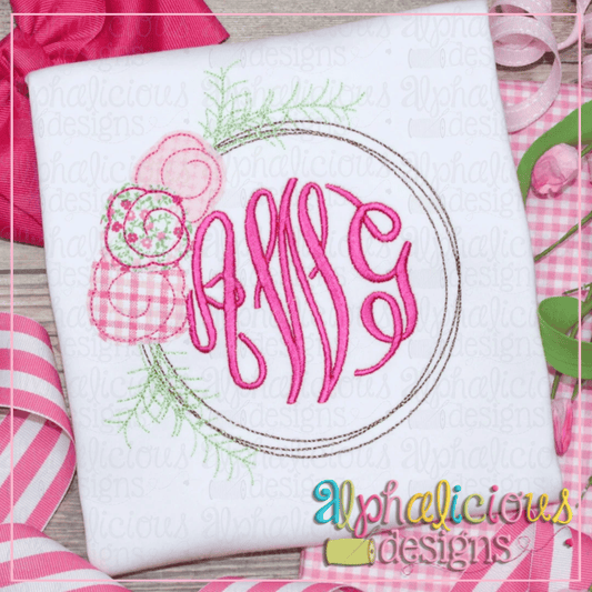 Floral Farmhouse Wreath-Triple Bean