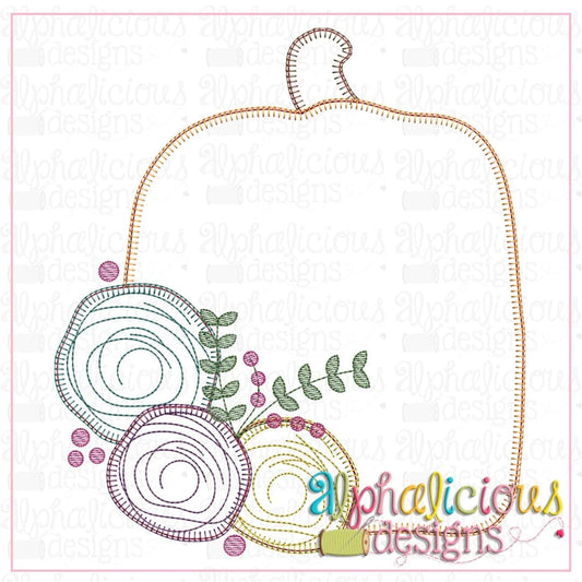 Floral Pumpkin-Blanket