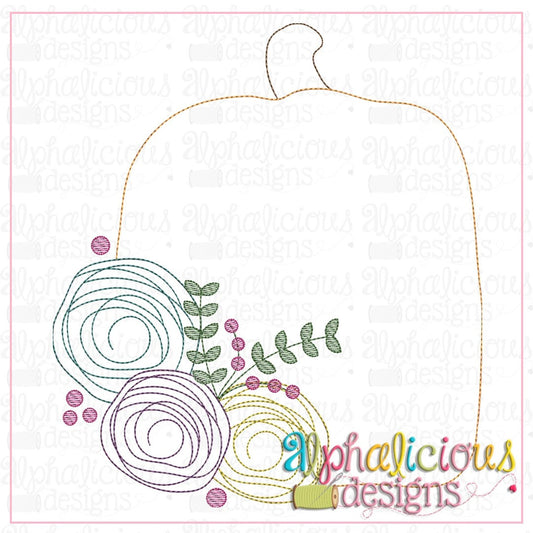 Floral Pumpkin-Triple Bean