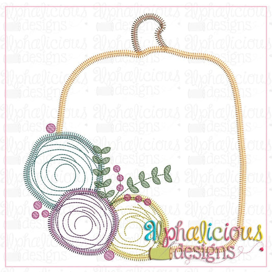 Floral Pumpkin-ZigZag