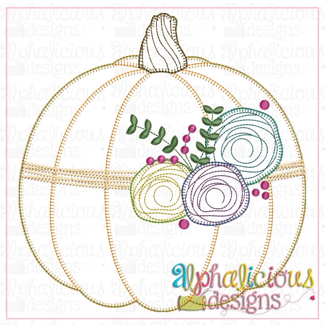 Floral Pumpkin 2-Blanket