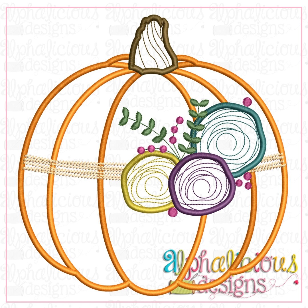 Floral Pumpkin 2-Satin