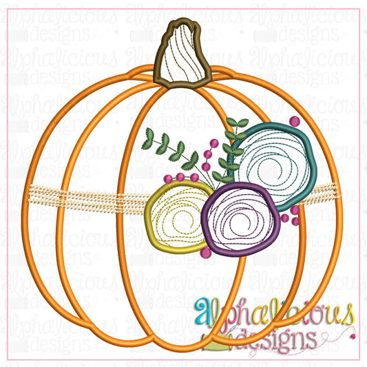 Floral Pumpkin 2-Satin