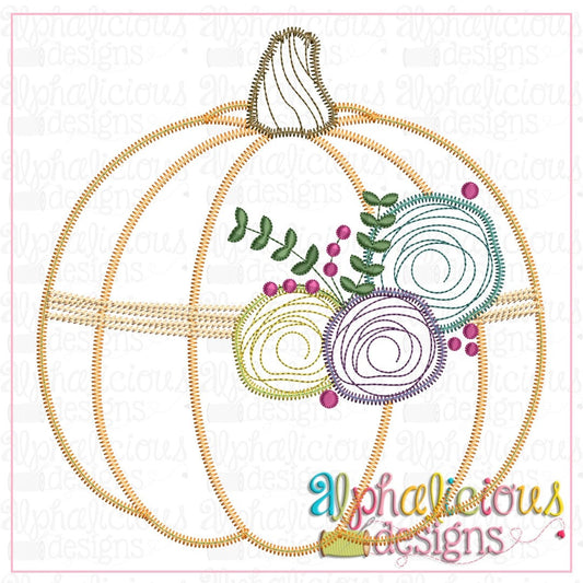 Floral Pumpkin 2-ZigZag