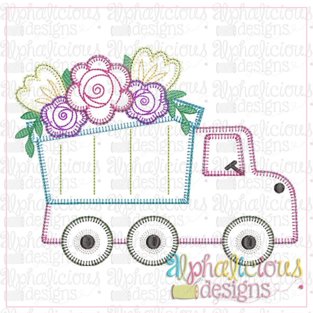 Flower Market Dump Truck-Blanket