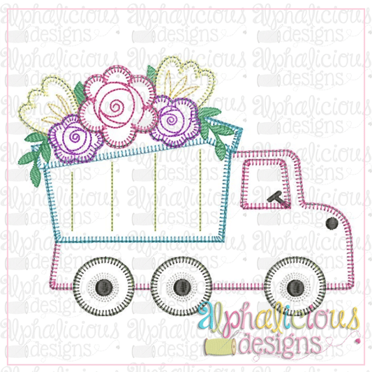 Flower Market Dump Truck-Blanket