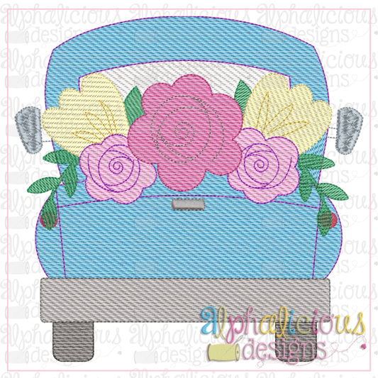 Flower Market Farm Truck-Sketch