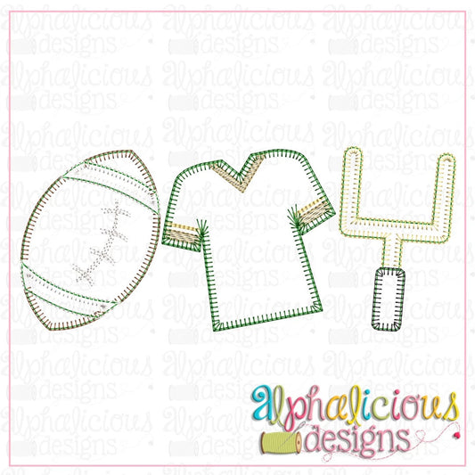 Football Game Three in a Row-Blanket