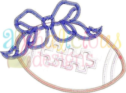 Football with Bow-ZigZag