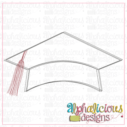 Graduation Hat with Tassel-Scribble