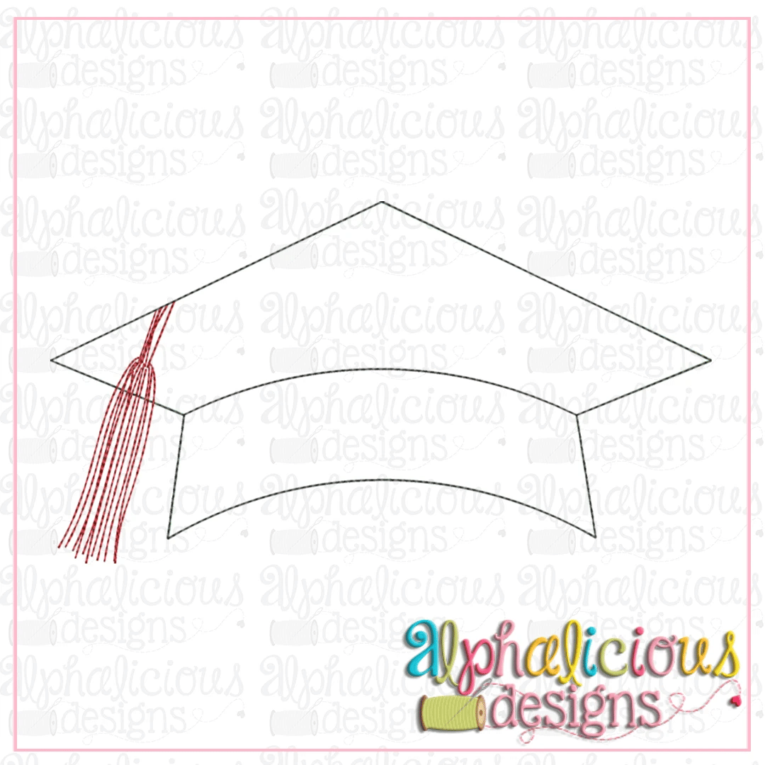 Graduation Hat with Tassel-Triple Bean