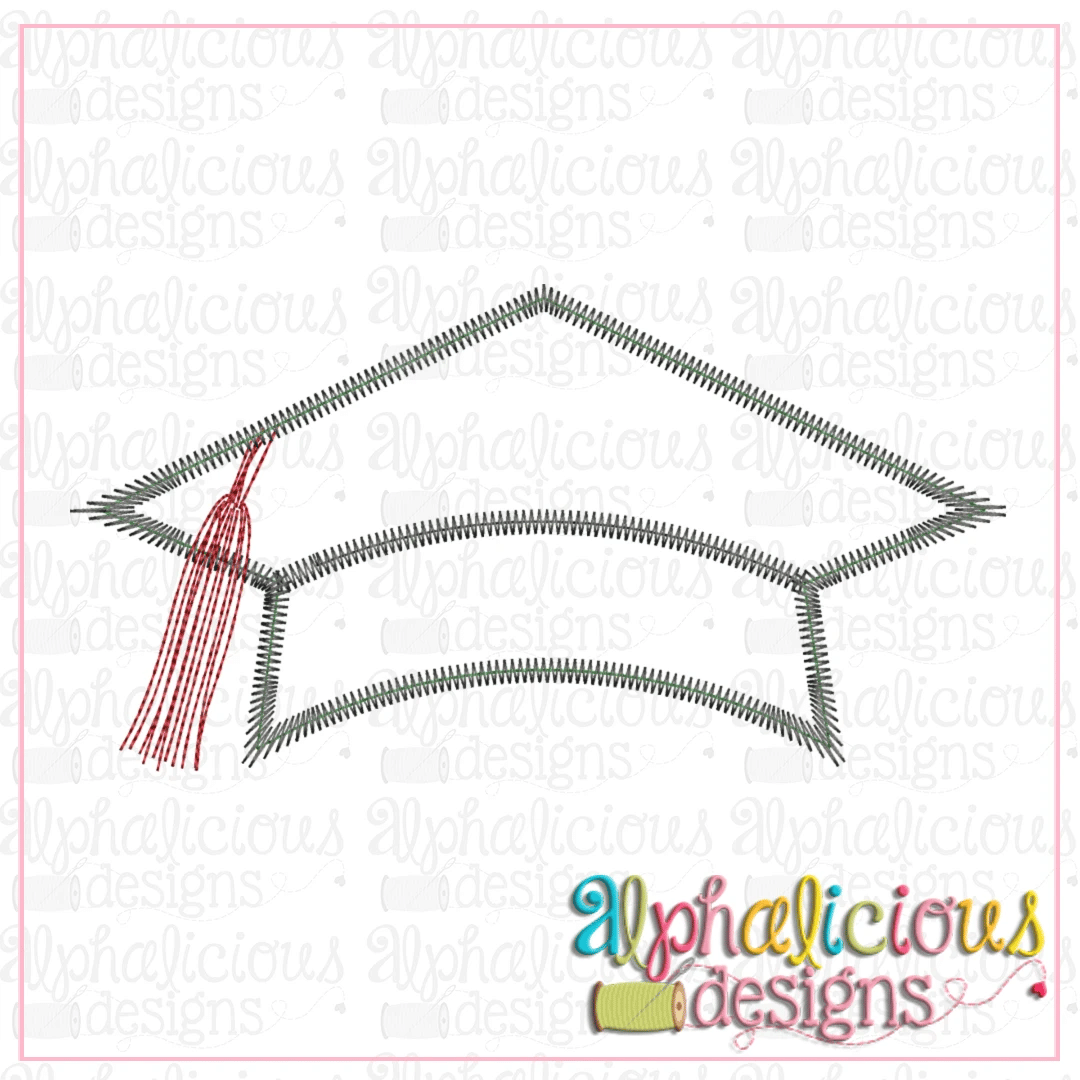 Graduation Hat with Tassel-Zig Zag