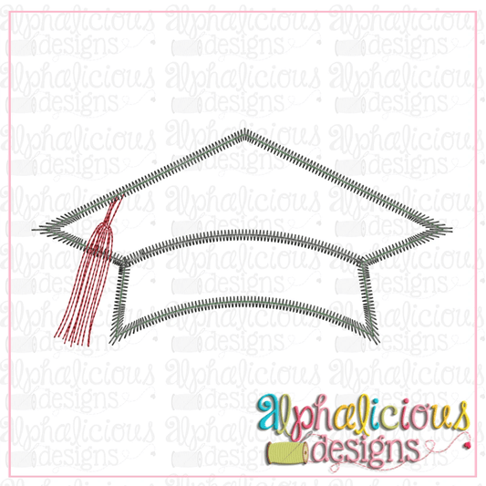 Graduation Hat with Tassel-Zig Zag