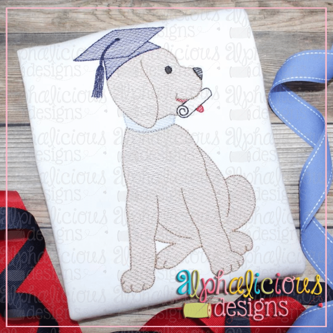 Graduation Pup-Sketch