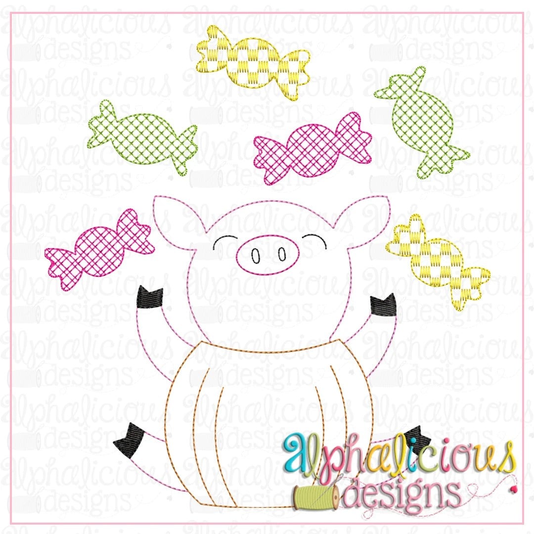 Halloween Pig-Triple Bean