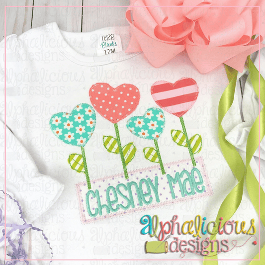 Happy Heart Flowers- Blanket