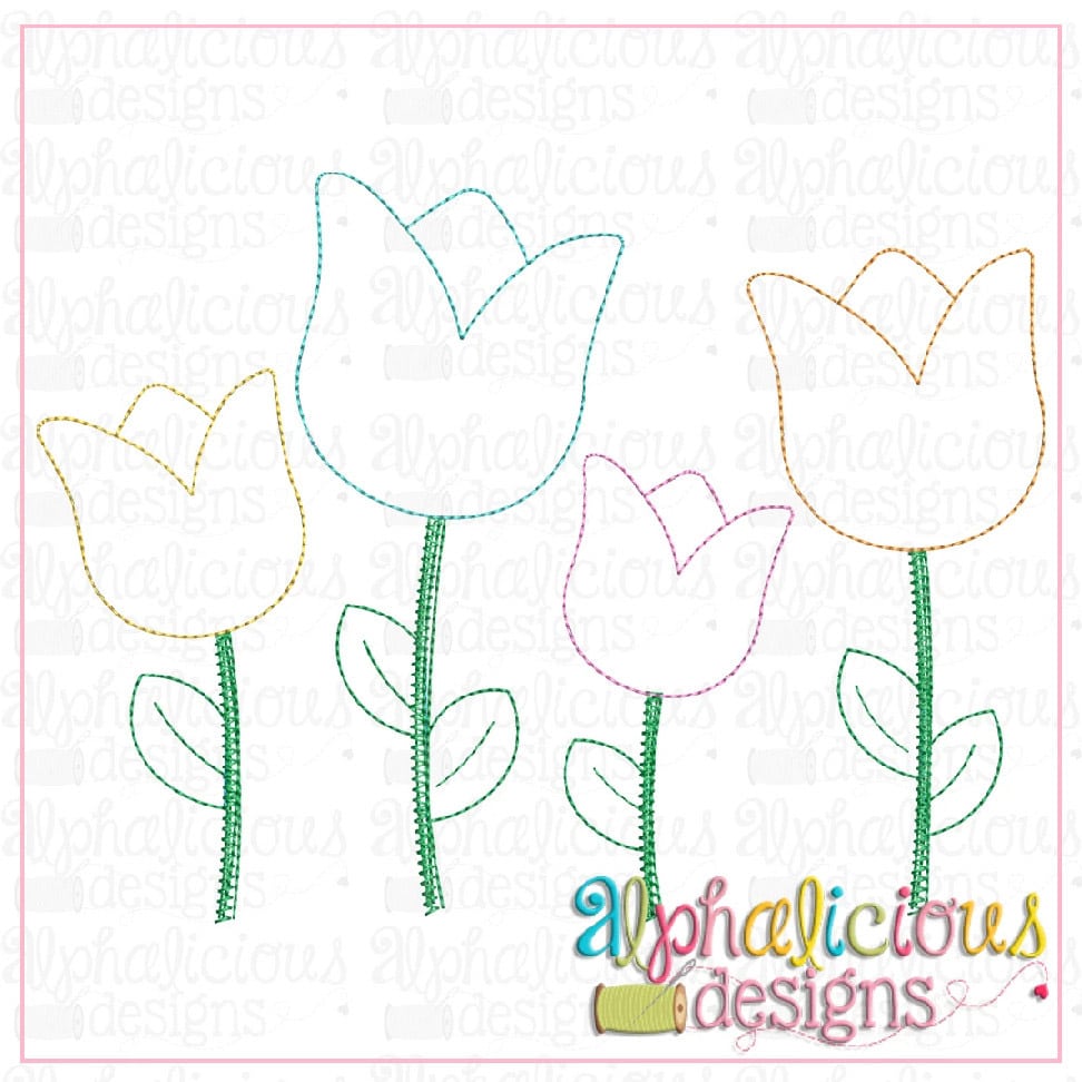 Happy Tulips-Triple Bean