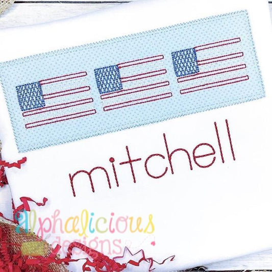 Vintage American Flag MINI - Triple Bean