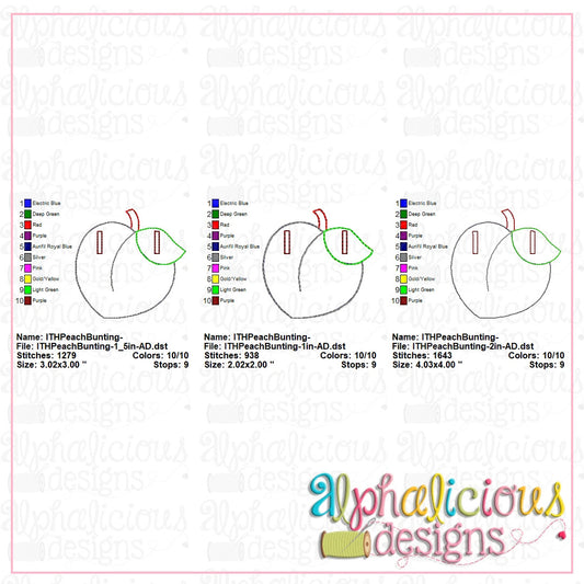 Peach Bunting-In-the-Hoop