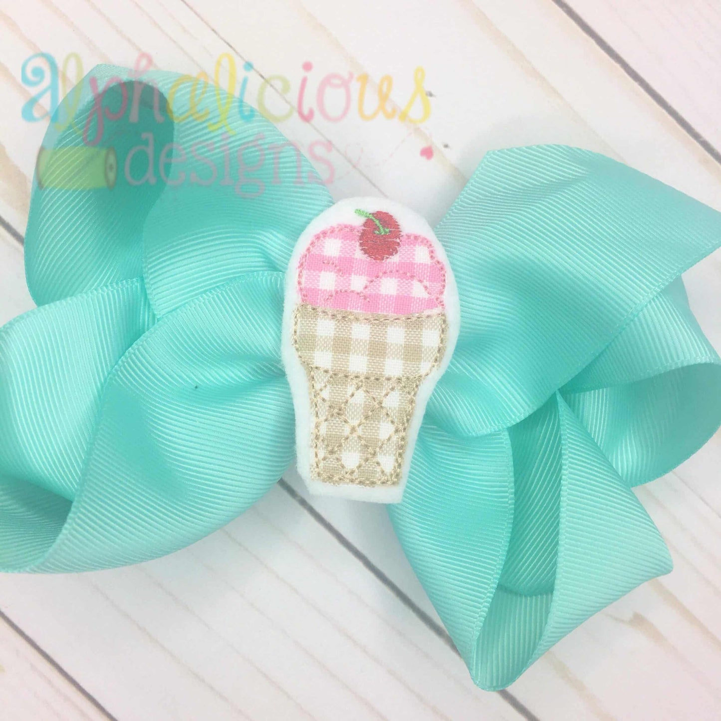 Ice Cream Cone Feltie - Triple Bean