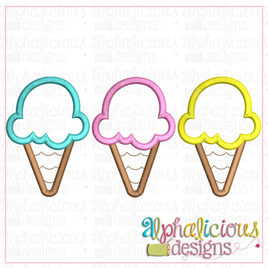 Ice Cream Trio-Satin