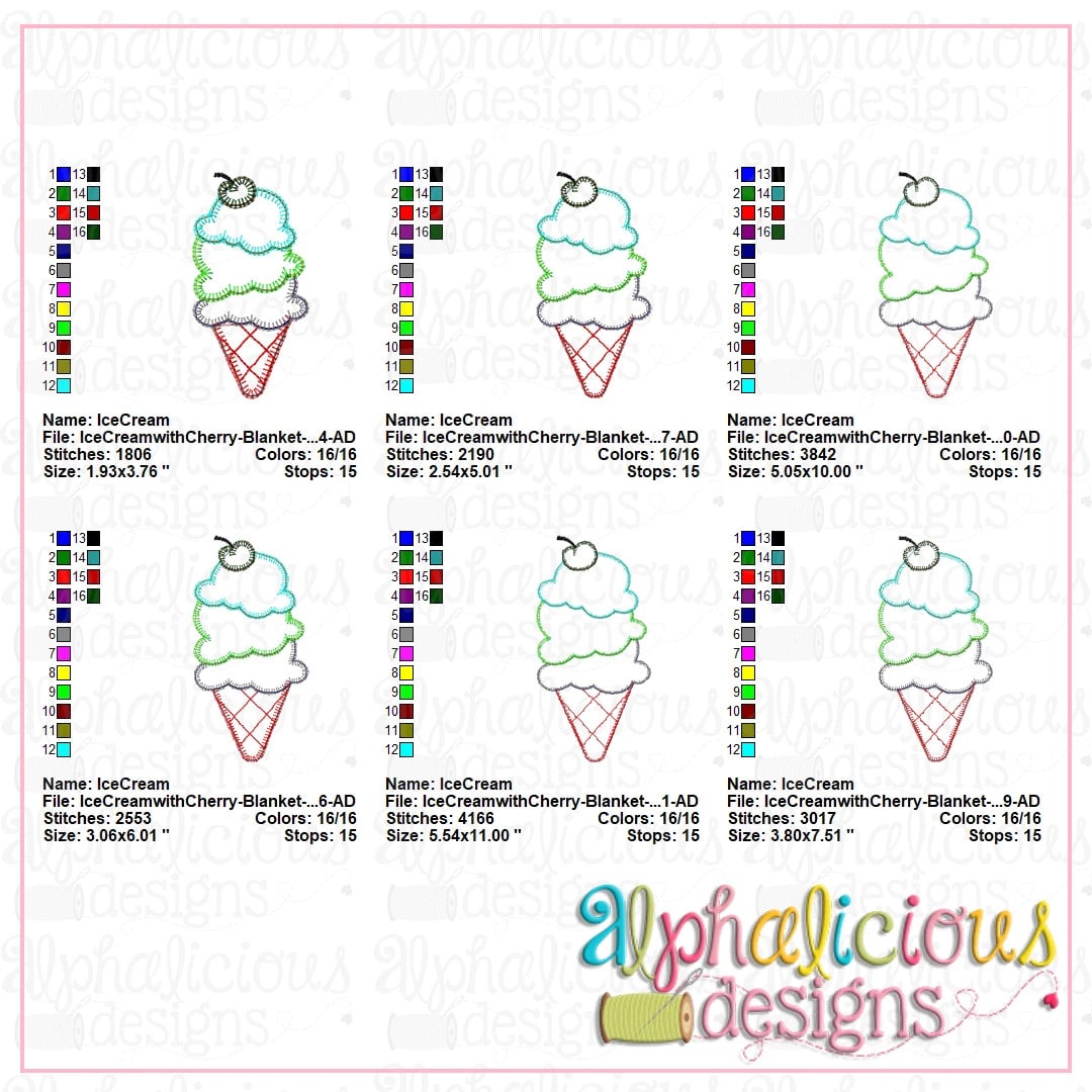 Ice Cream with Cherry-Blanket