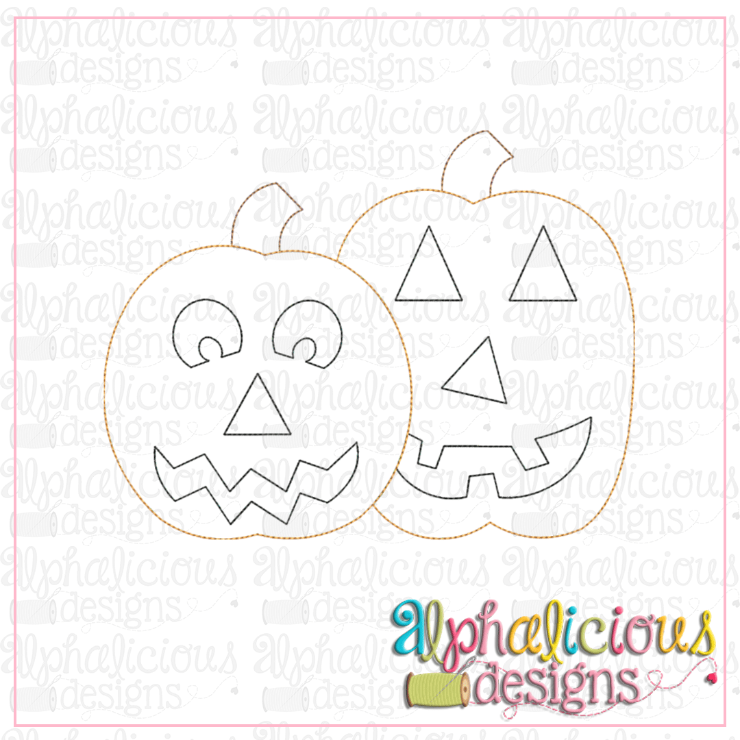 Jack-O-Lantern Pair-Triple Bean