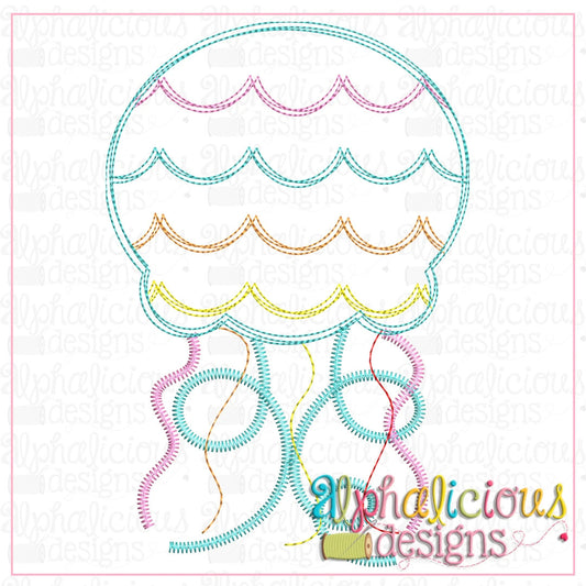 Jellyfish with Scallops-Scribble