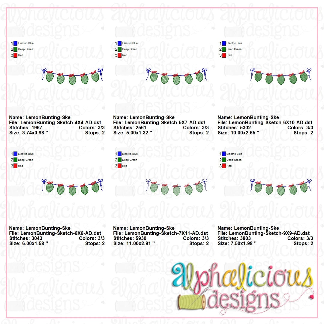 Lemon Bunting-Sketch