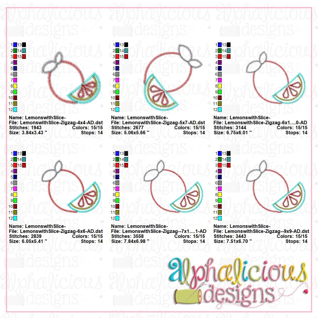 Lemon with Slice-ZigZag