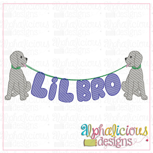 Lil Bro Pup Bunting-Sketch