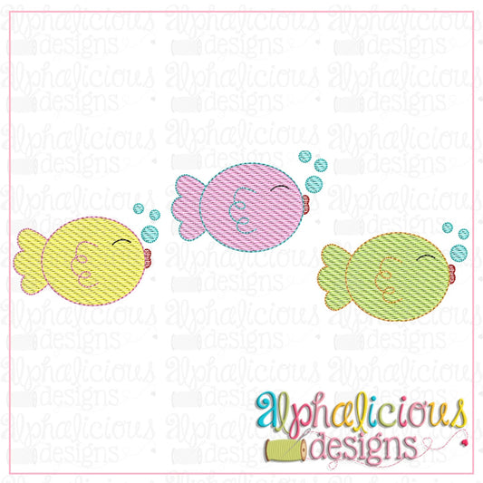 Little Fish Three in a Row-Sketch