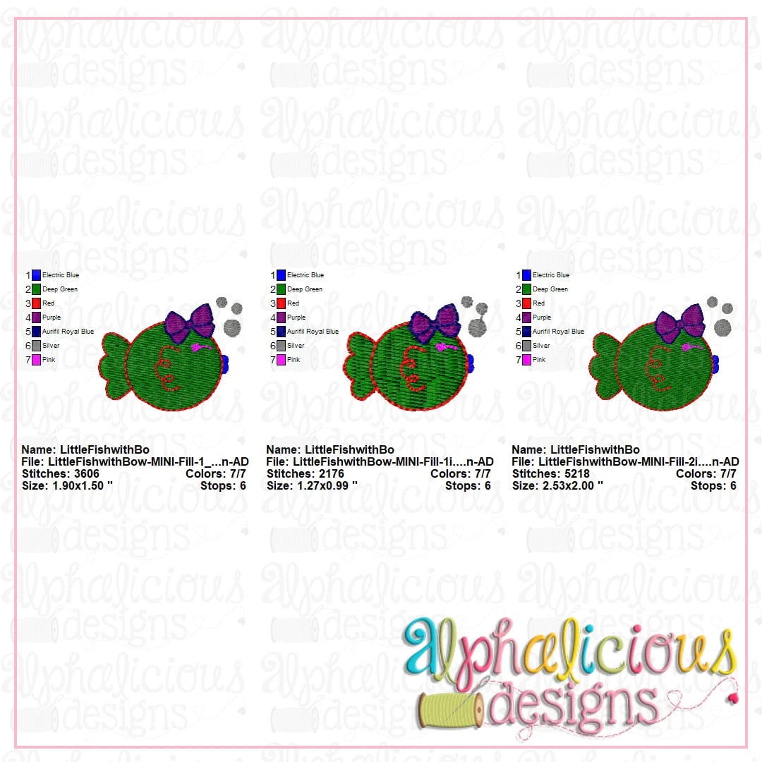 Little Fish with Bow-MINI-Fill