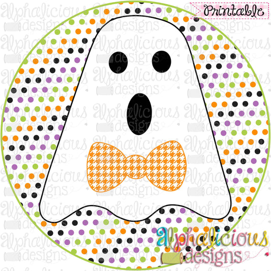 Mr. Boo-Tie Ghost-Printable