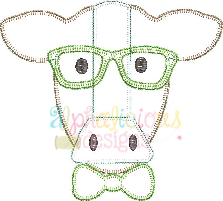 Mr. Cow With Glasses- Blanket