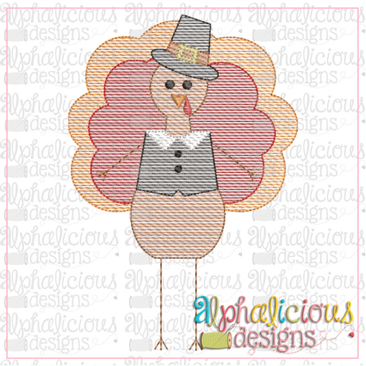 Mr Long Leg Turkey-Sketch