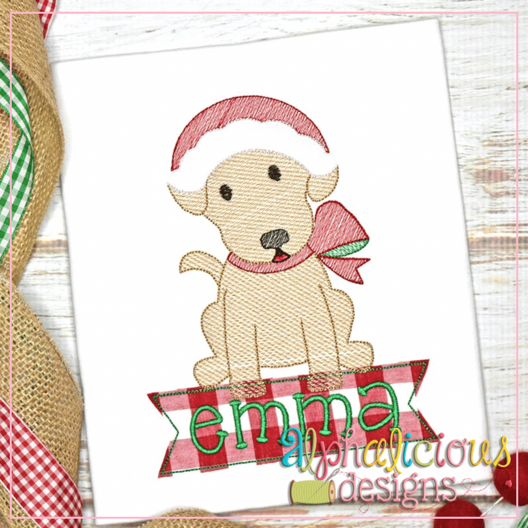 Mrs Clause Pup-Sketch