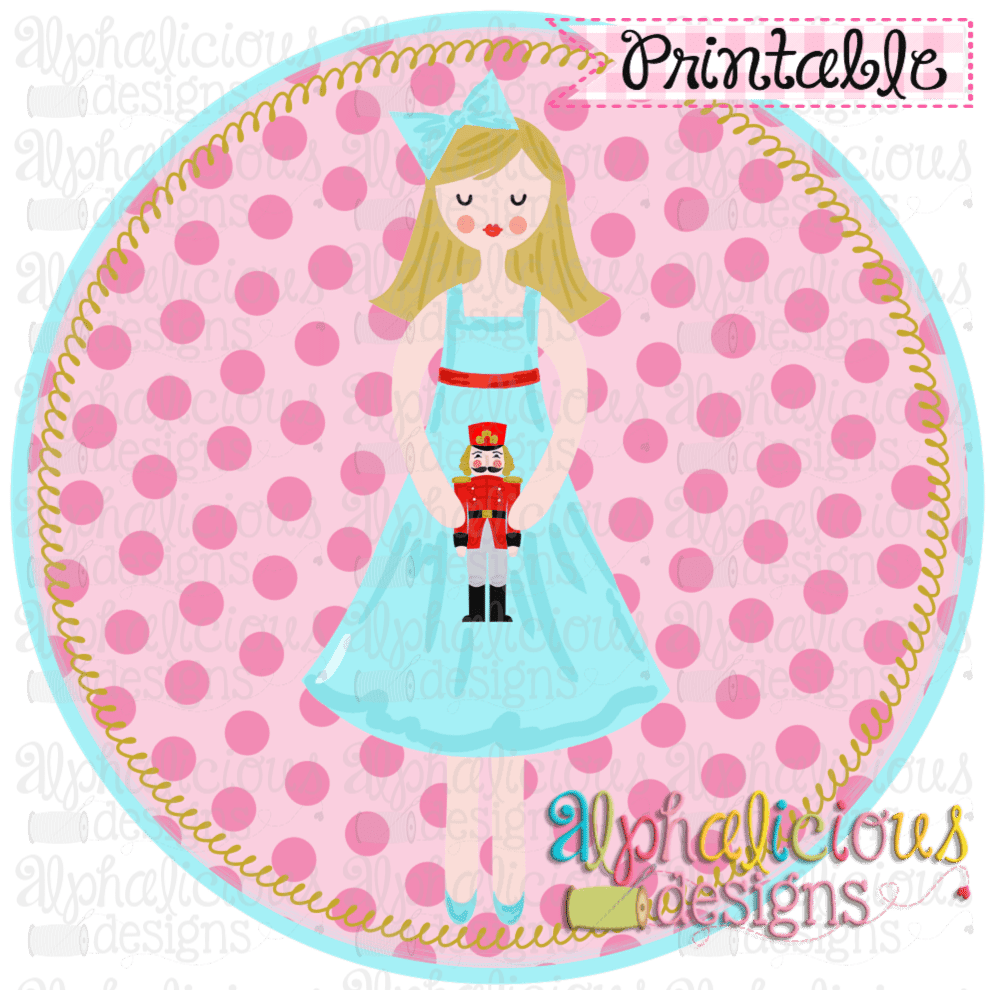 Nutcracker Clara In Circle-Printable