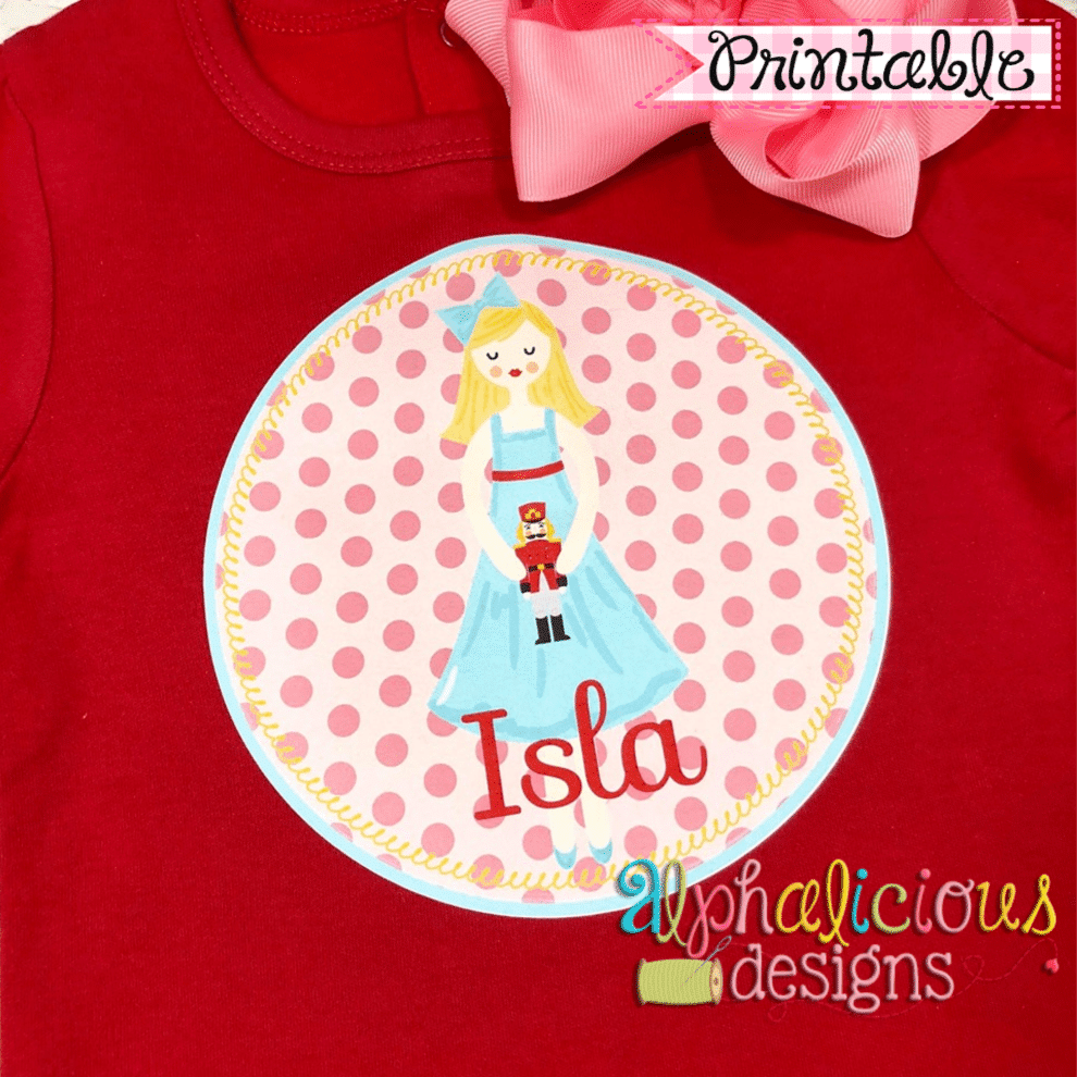 Nutcracker Clara In Circle-Printable